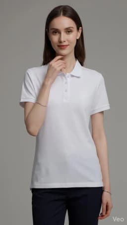 Women Solid Color Polo Shirt Summer Casual Cool Feeling Antibacterial Tops Breathable Short-sleeved Lapel Slim Fit 2025 Clothes