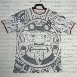 Mexico Aztec Sun Stone 3D Print T-Shirt Green Red National Emblem Breathable Quick-drying Cultural Casual Top