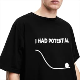 I Had Potential T Shirt Man Vintage T Shirts Summer O-Neck Hip Hop Tees Design Oversized Clothes