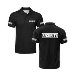 Security Classic Polo Shirt Guard Bodyguard Uniform Work Clothes Outdoor Men's Golf Polo Shirt Top