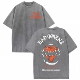 Bad Omens Do You Feel Love Tour 2026 Vintage Washed T Shirt Gothic Rock Band Concert Tshirts Men Women Fashion Oversized T-shirt