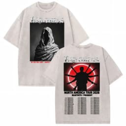 Bad Omens Do You Feel Love Tour 2026 Vintage Washed T Shirt Gothic Rock Band Concert Tshirts Men Women Fashion Oversized T-shirt