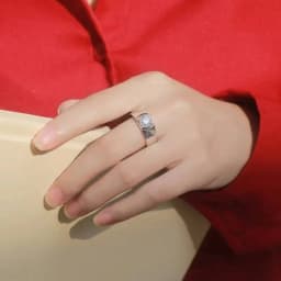 High Quality 925 Sterling Silver VVS D Color Moissanite Promise Wedding Band For Men, Adjustable Finger Ring