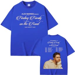Alex Warren Finding Family on The Road 2026 World Tour Graphic Tee Shirt Men Women Harajuku Retro Short Sleeve Oversized T-shirt