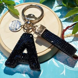 26-Letter Creative Rhinestone Keychain, Cross-Border Trendy Bag Charm & Car Key Accessory