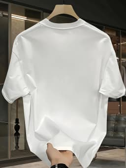 Cute Swinging Astronaut Men's T-shirt Space Pattern Extra Large Cotton Short Sleeve Top Summer Street Wear