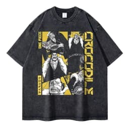 2026 New Roronoa Zoro T-shirts Vintage Washed Anime One P-Piece T-shirt Streetwear Luffy Manga Tops Tees Cotton Summer