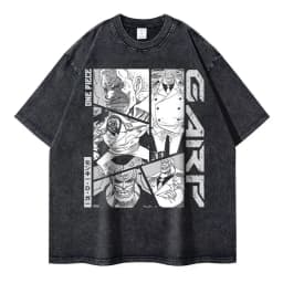 2026 New Roronoa Zoro T-shirts Vintage Washed Anime One P-Piece T-shirt Streetwear Luffy Manga Tops Tees Cotton Summer