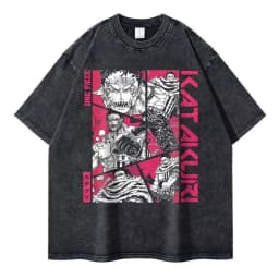 2026 New Roronoa Zoro T-shirts Vintage Washed Anime One P-Piece T-shirt Streetwear Luffy Manga Tops Tees Cotton Summer