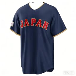 2026 New Japan Baseball Jersey Okamoto 25 Men's Navy WBC Baseball Shirt Short Sleeve Fan Version Sportswear
