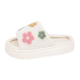 Hemp Platform Women's Slippers House Spring Summer Designer Woman Shoes 2026 Flower Indoor Slides Soft Thick Sole Non-Slip Floor