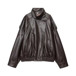 Women's Jacket 2026 New Fashion Spring Long Sleeve Motorcycle Style Jacket Dark Chocolate Color Personality Chic Ladies Outwear