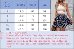 Bohemian Geometric Print High Waist Shorts Skirts for Woman Clothes European Elastic Drawstring A Line Flowy Summer Beach Skort