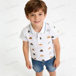 100% Cotton Boys Polo Shirts Kids Toddler Baby 1 to 2 3 4 5 6 7 Years Plain White Blue Children Polos T Shirt Designer Clothes