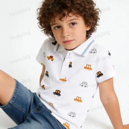 100% Cotton Boys Polo Shirts Kids Toddler Baby 1 to 2 3 4 5 6 7 Years Plain White Blue Children Polos T Shirt Designer Clothes