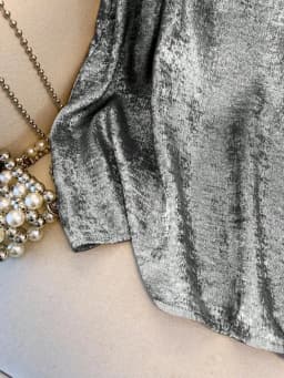 plus Size Elegant Sleeveless Top Luxury Metal Series Fashionable Casual Wear for Women