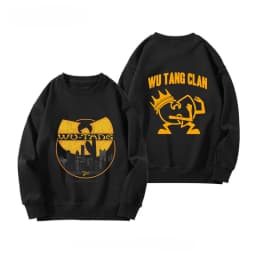 Fit Wu-Tang Clan - Round-neck Hoodie for Boys From The Wu-Tang Clan Retro Vintage High Street Stylish and Versatile Outerwear