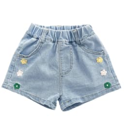 2026 New Summer Girls Denim Shorts Korean Style Trendy Casual Hot Pants For Toddler Baby Girls Fashion Streetwear