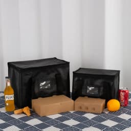 Insulated Cooler Bag, Large Capacity Thermal Lunch Tote, Waterproof Portable Ice Pack for Picnic, Food Delivery, Outdoor Camping