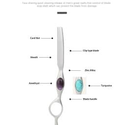 Professional Sharp Barber Razor Blade Purple Dragon Hair Razors Cut Hair Cutting Thinning Knife Salon Tools