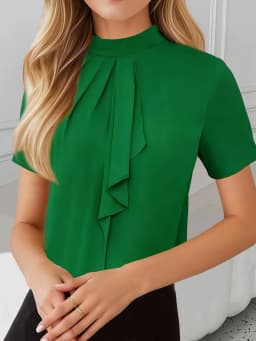Temperament Loose Woman Shirt Fashion Casual Blouse Elegant short Sleeve Woman Shirt Holiday Weekend Top