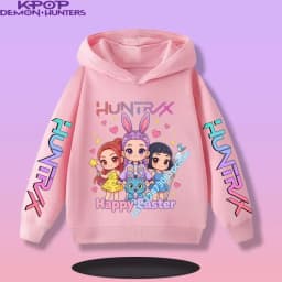 2026 Anime Kpop Demon Hunters Saja Boys Hoodie Boys Girls Long Sleeve Casual Sweatshirt Harajuku Pullover Fans Gift Kids Clothes