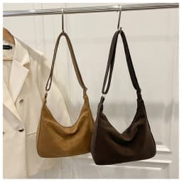 Casual Large Capacity Women's Shoulder Bag Adjustable Strap Solid Color Crossbody Bag Tote Handbag