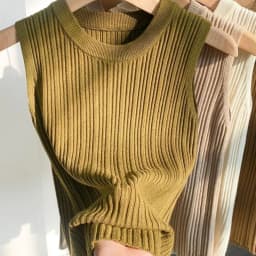 2026 Women Top Korea Knitted Vests O-neck Solid Tank Blusas Y2K Summer Fashion Female Sleeveless Casual Thin Tops