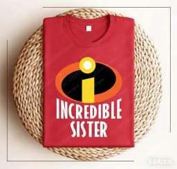Incredibles Family Logo Graphic Print Shirt Pixar Movie Fan Tee Family Member T-shirt Party Tee Adults Kid Cotton T-shirt Top