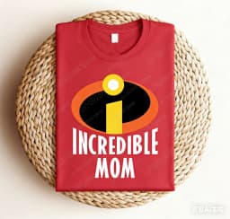 Incredibles Family Logo Graphic Print Shirt Pixar Movie Fan Tee Family Member T-shirt Party Tee Adults Kid Cotton T-shirt Top
