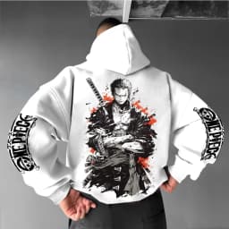 2026 New ONE PIECE Roronoa Zoro Printed Hoodie Sweatshirt Men's and Women's Hoodie Men's Tops Sports Hoodie Harajuku Y2K Hoodie