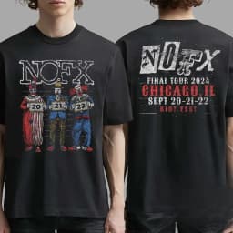 Summer Cotton Tee NOFX Rock Band Graphic T-shirt Oversized Y2k Unisex Men Women High Quality Short Sleeve Tops Fashion Clothing