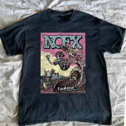 Summer Cotton Tee NOFX Rock Band Graphic T-shirt Oversized Y2k Unisex Men Women High Quality Short Sleeve Tops Fashion Clothing