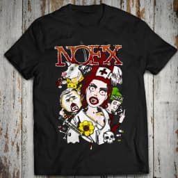 Summer Cotton Tee NOFX Rock Band Graphic T-shirt Oversized Y2k Unisex Men Women High Quality Short Sleeve Tops Fashion Clothing