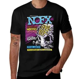 Summer Cotton Tee NOFX Rock Band Graphic T-shirt Oversized Y2k Unisex Men Women High Quality Short Sleeve Tops Fashion Clothing