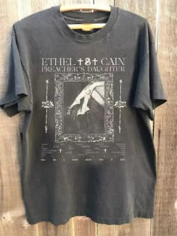 Y2k Vintage Tops Ethel Cain My Love Is A Flesh Wound T Shirt Rock Graphic Print Short Sleeve Casual Loose Streetwear Unisex