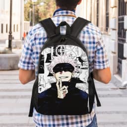 Gojo Satoru Collage Manga Backpack for Men Women Teenage Student Work Daypack Jujutsus Kaisens  Anime College Shoulder Bag Sport
