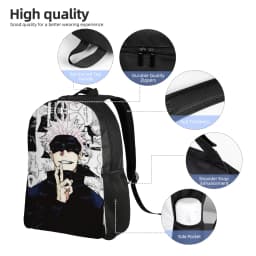 Gojo Satoru Collage Manga Backpack for Men Women Teenage Student Work Daypack Jujutsus Kaisens  Anime College Shoulder Bag Sport