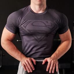 2026New Men's High Elastic Quick Dry Sports T-Shirt Tight Workout Breathable Summer Gym Trendy Short sleev tops Training T-shirt