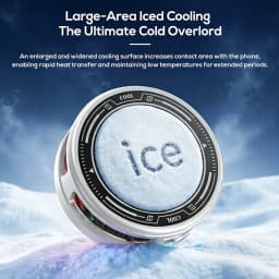 Magnetic phone cooler with intelligent AI temperature control and real-time digital display - a must-have for phone cooling