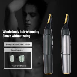 Ultra Thin Precision Trimmer Electric Nose Hair Trimmer Mini Portable Ear Trimmer For Men Nose Hair Shaver Waterproof Safe Clean
