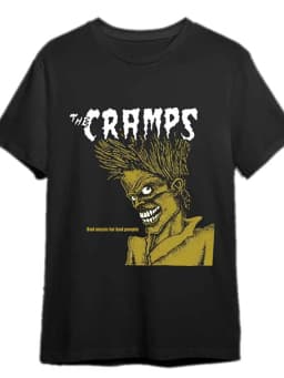 Rock Y2k T Shirts The Cramps Punk Rock Band Pattern Print T-Shirt Summer New Vintage Fashion Casual Loose Streetwear Unisex