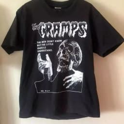 Rock Y2k T Shirts The Cramps Punk Rock Band Pattern Print T-Shirt Summer New Vintage Fashion Casual Loose Streetwear Unisex