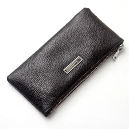 Baellerry Men's Long Business Wallet Genuine Leather Money Handbag Card Holder Mobile Phone Case - Gift for Father Son Husband