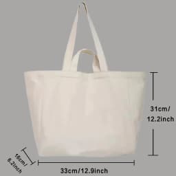 Canvas Shopping Bags New Text Series Women Casual Large Capacity Ins Tote Bag Cute Shopper Bag Simple Korean Style Shoulder Bag