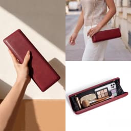 Elegant Red Evening Bag Minimalist Detachable Gold Chain Shoulder Bag Perfect for Evening Events, Weddings, and Formal Occasions