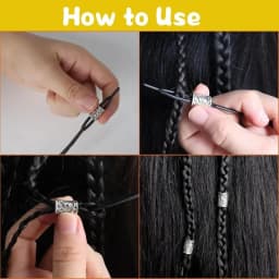 New Hair Tool Set ,Beard Beads Set Viking Piece, Viking Beard Beads Nordic Hair Accessories for Jewellery DIY Pendant Necklace