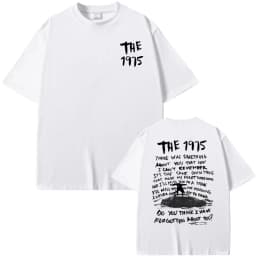 The 1975 about You Graphic Print T-shirt Being Funny in A Foreign Language Album Tshirt Men Women Hip Hop Casual Vintage T Shirt