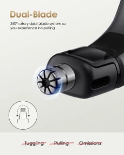 Durable Nose and Ear Shaver Replacement Head - Compatible with OneBlade QP2734/QP2834/QP25XX/QP26XX/Pro 360 Precision Dual Blade
