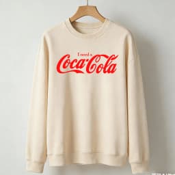 Unisex I Need A Cola Logo Autumn and Winter Sweatshirt Coke Lover Hoodie Gift for Matching Hoodies Long Sleeve Casual Pullover